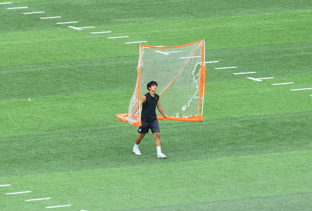 他在比赛中
